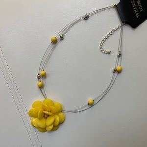 Yellow Body Central statement necklace